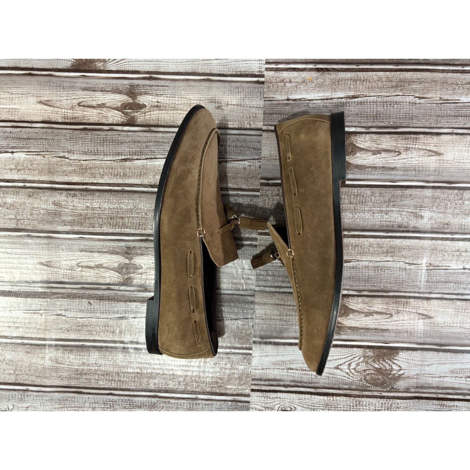 Loro Piana Loro Piana Francis Suede Tassel Dress Shoe size 44 US 11 col Size US 11 / EU 44 - 5 Thumbnail