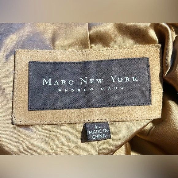 Other Mark New York Womens Tan Genuine Suede Shirt Jacket~L~ Size L / US 10 / IT 46 - 7 Thumbnail