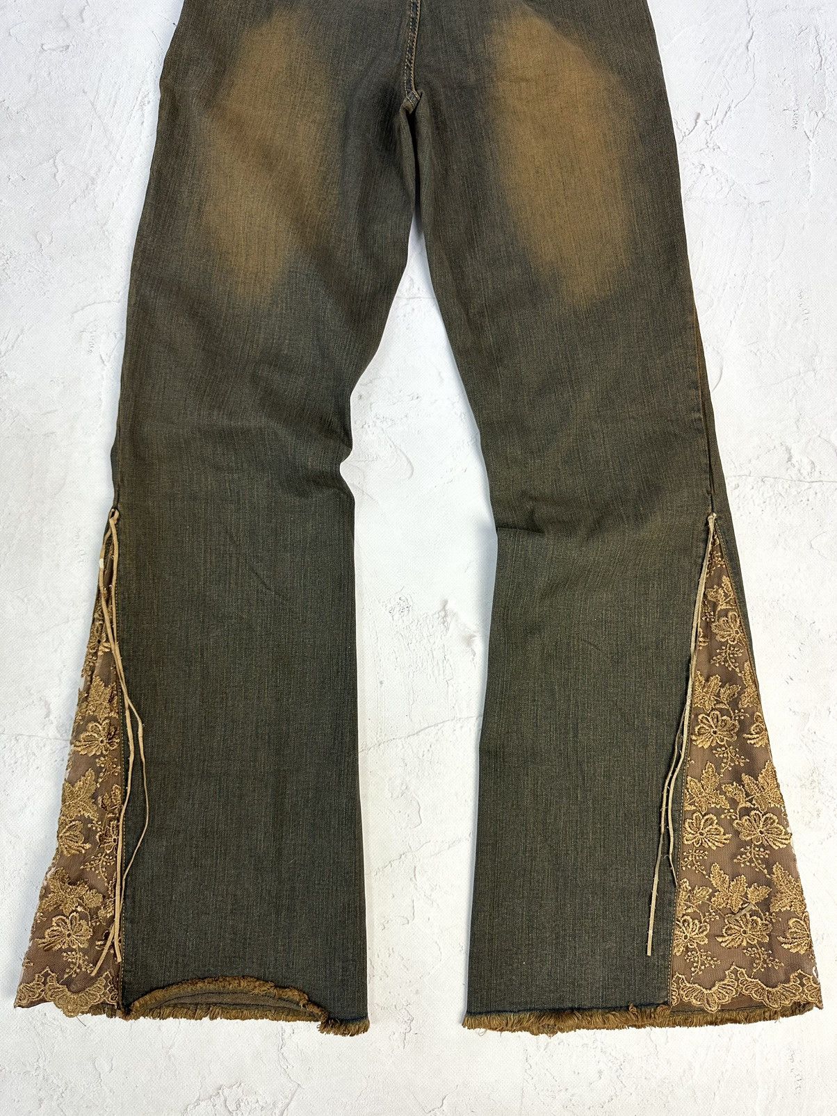 Beauty Beast × If Six Was Nine × Vintage Vintage Flared Washed Jeans Size 28" / US 6 / IT 42 - 8 Thumbnail