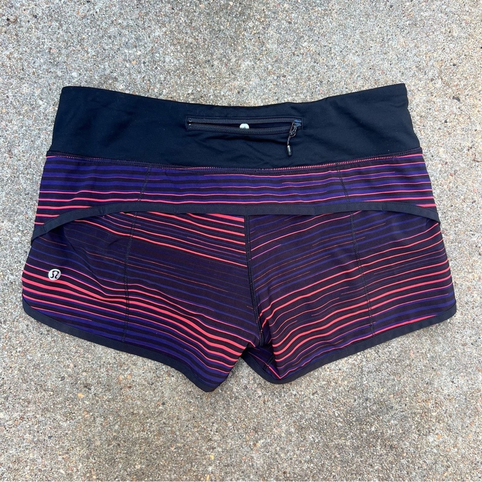 Lululemon Lululemon Run Speed Shorts Red Blue Stretch 4 Size 27" / US 4 / IT 40 - 3 Thumbnail