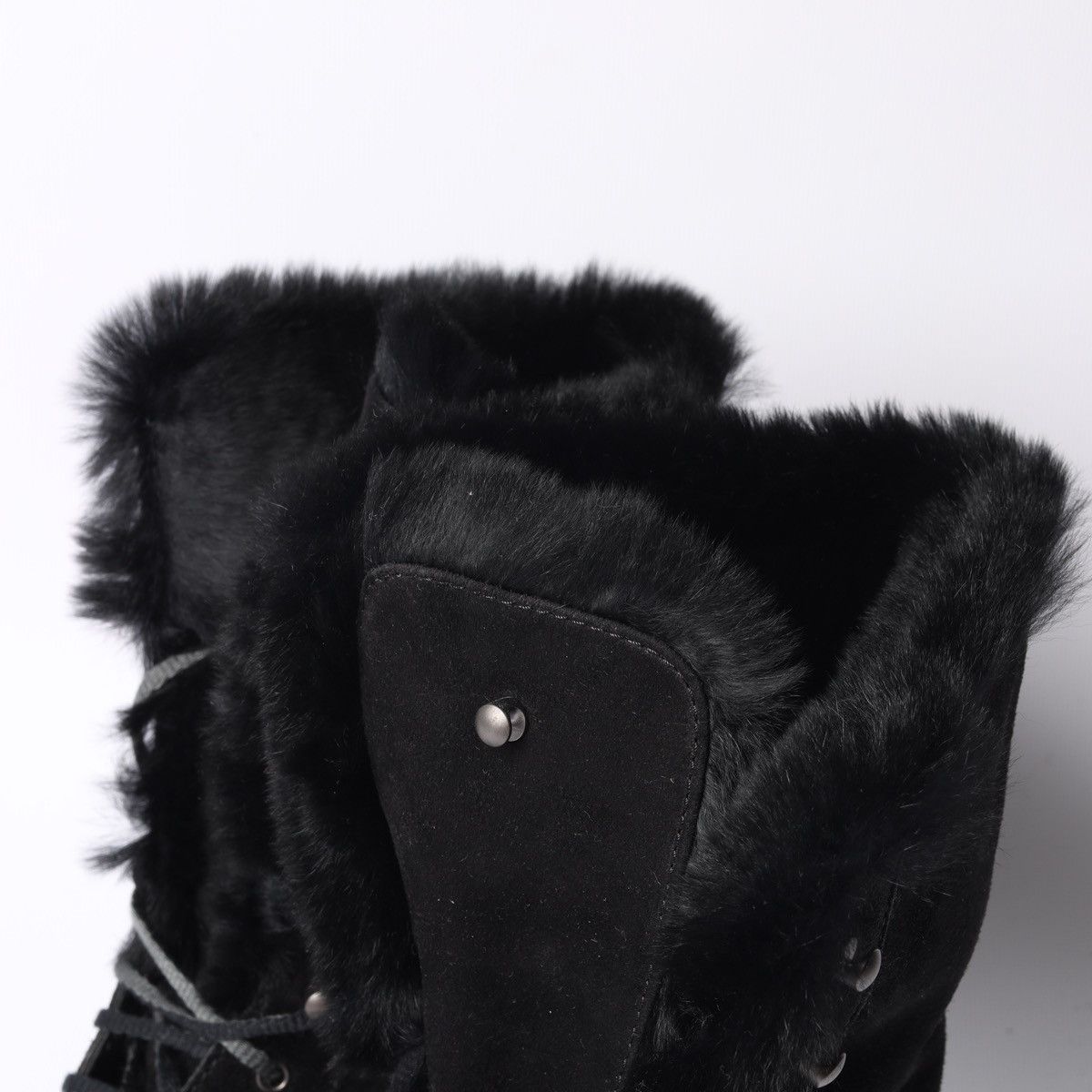 Loro Piana Loro Piana Snow Dream Beaver Fur Black Suede Ankle Boots Size US 6 / IT 36 - 17 Thumbnail