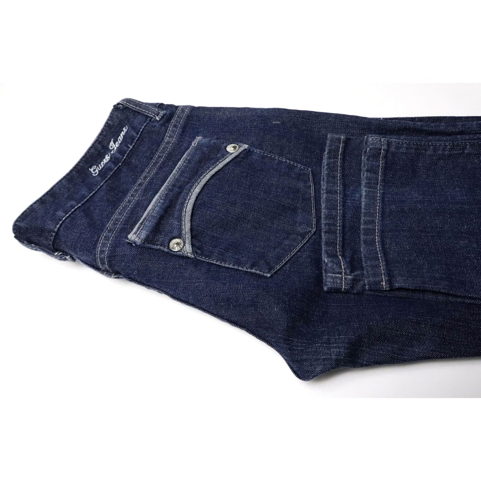 Guess GUESS Daredevil Skinny Leg Jeans Women's W28 Zip Fly Blue Low Waist Jeans Skinny Women W28 Blue Zipper ACCENTS Size 28" / US 6 / IT 42 - 7 Thumbnail