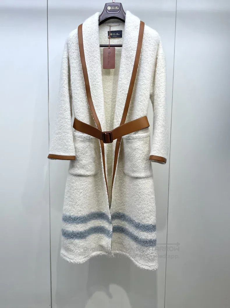 Loro Piana Loro Piana Cowhide Belt Alpaca Wool Coat Jacket Size XS / US 0-2 / IT 36-38 - 1 Thumbnail