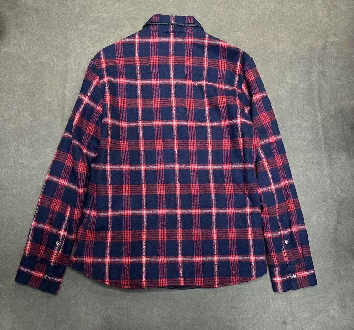 Chrome Hearts Chrome Hearts Double-Sided Blue Red Plaid/Black Nylon M Jkt Size US M / EU 48-50 / 2 - 2 Thumbnail