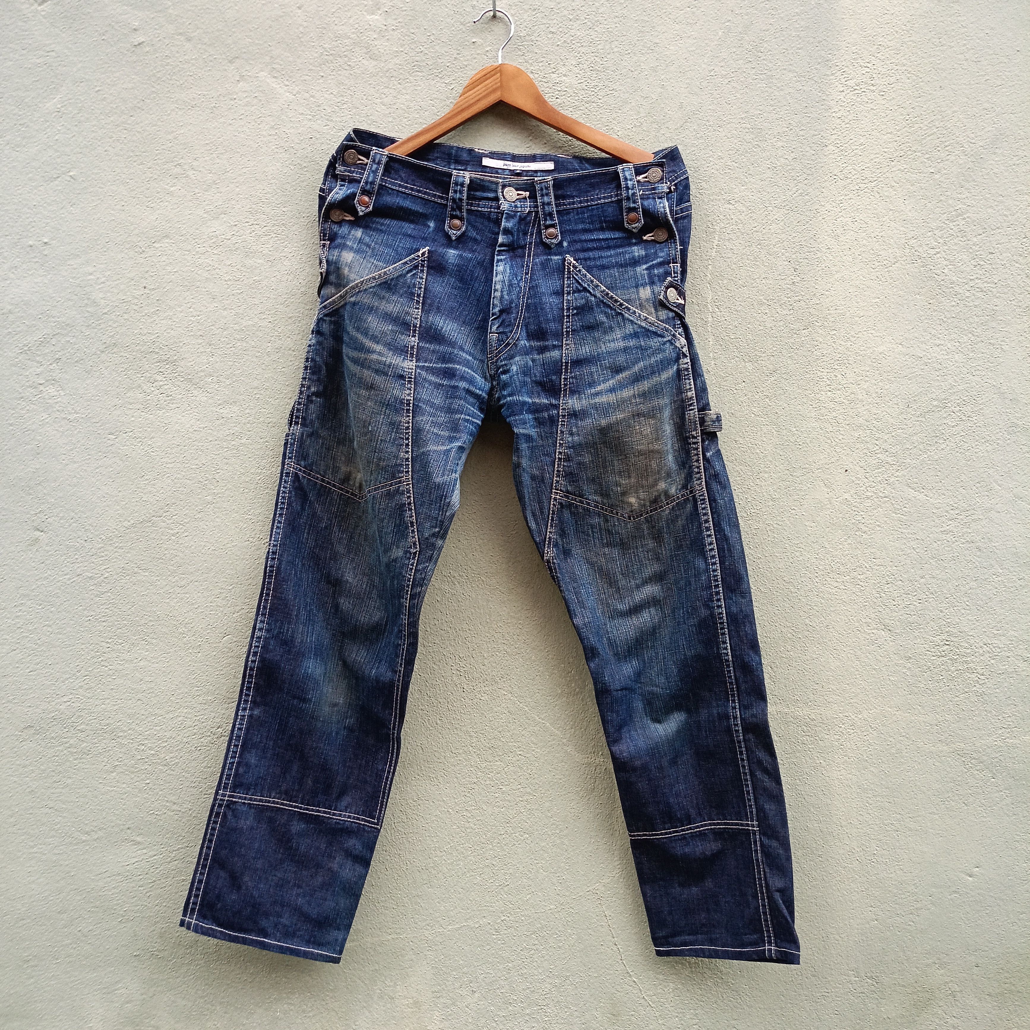Pure Blue Japan Pure blue japan denim japanese brand Size US 34 / EU 50 - 1 Thumbnail