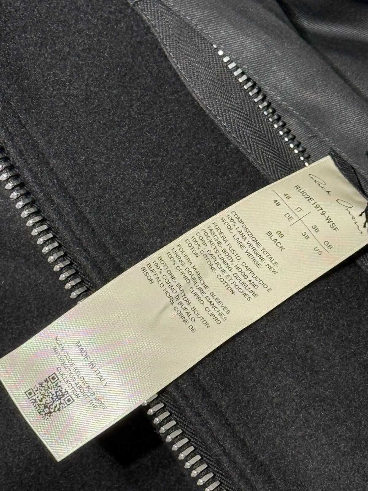 Rick Owens Rick Owens Black Concordians Virgin Wool Mac Coat Size US M / EU 48-50 / 2 - 14 Thumbnail
