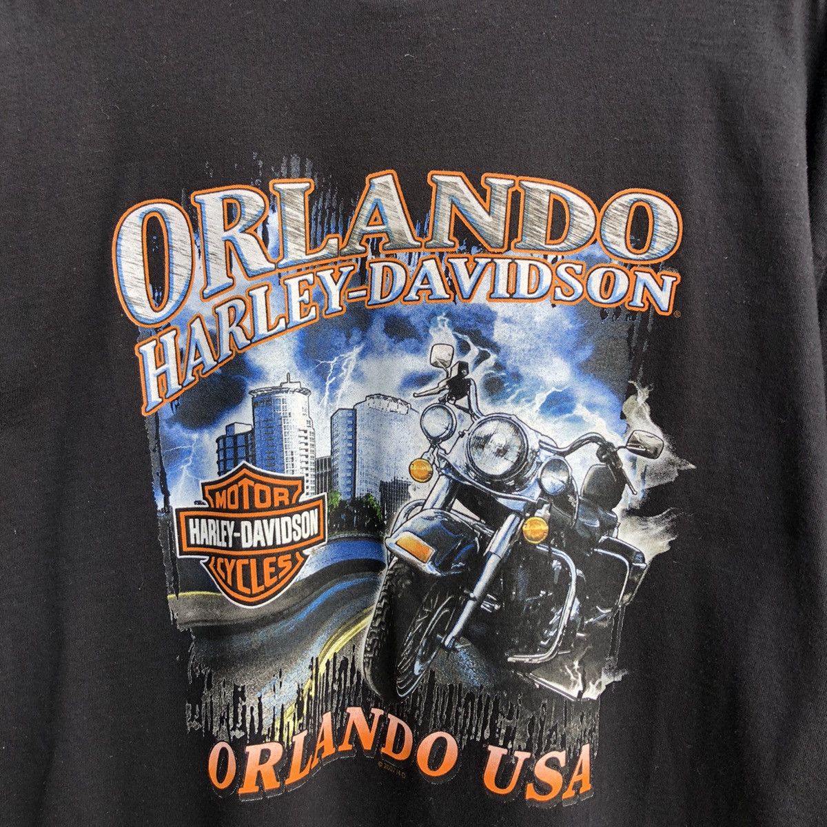 Vintage Vintage y2k ORLANDO HARLEY-DAVIDSON USA Tshirt Size US XL / EU 56 / 4 - 10 Thumbnail