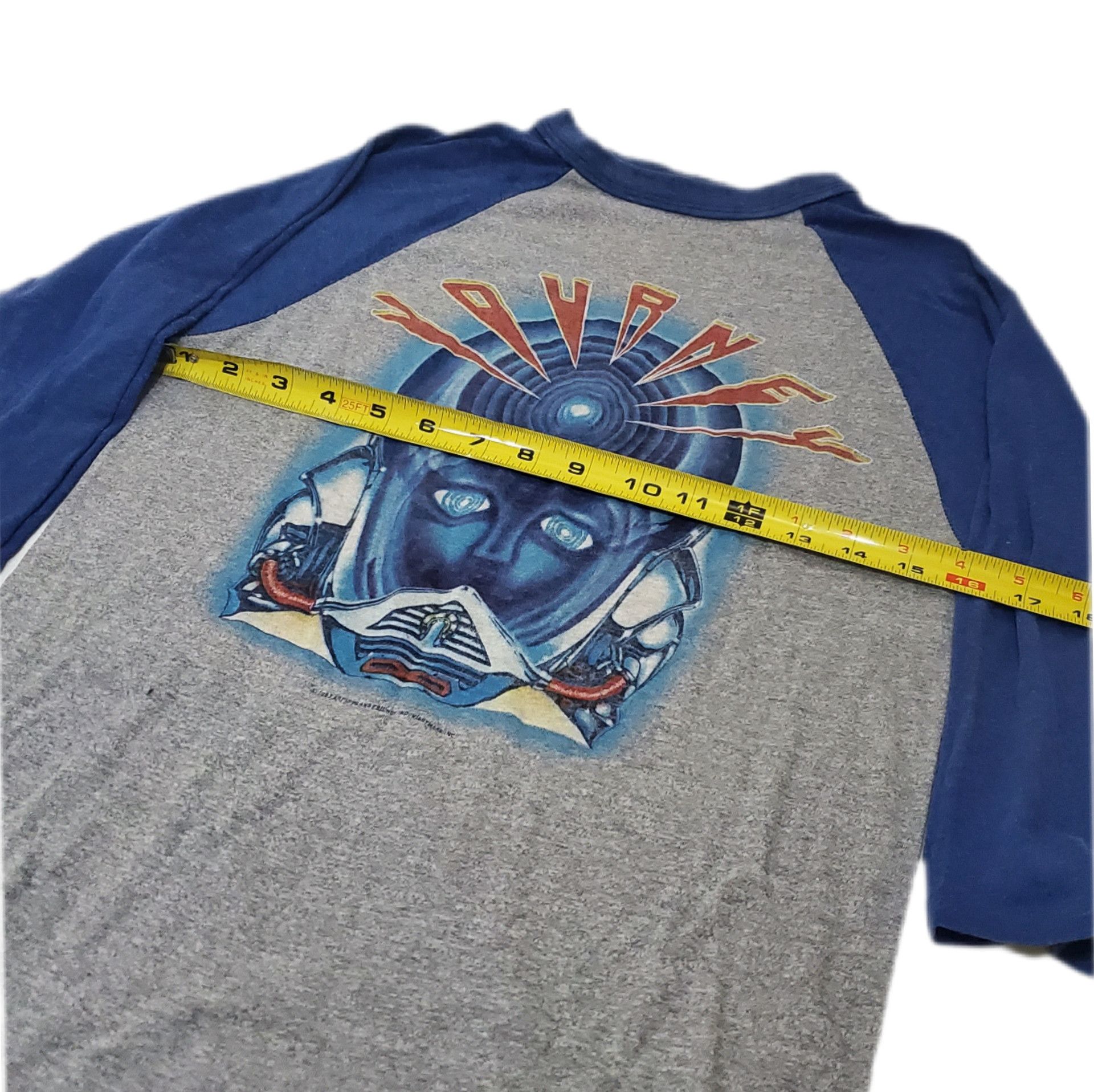 Band Tees × Vintage 1983/80s Journey Raglan Frontiers Tour T-Shirt Size US M / EU 48-50 / 2 - 7 Thumbnail