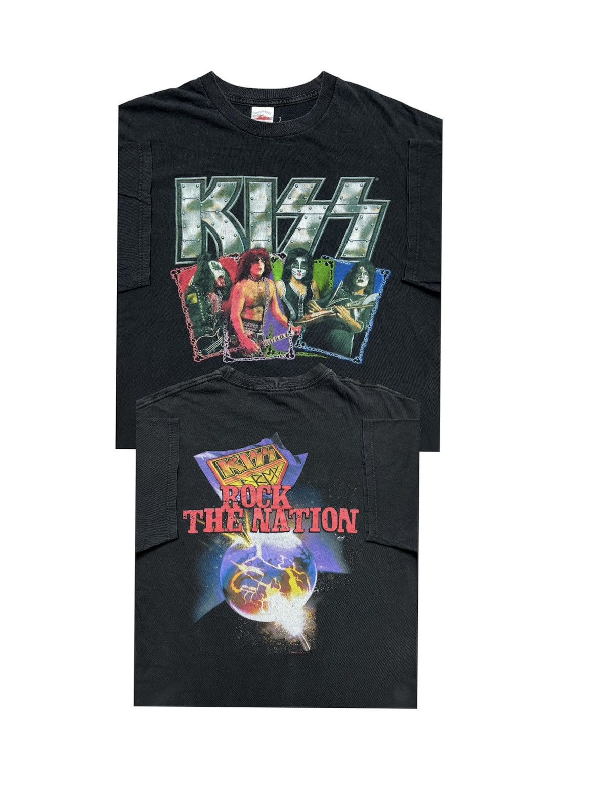 Band Tees × Vintage Tshirt Kiss 2004 Rock The Nation Vintage Rare 90’s 00’s Size US XL / EU 56 / 4 - 1 Thumbnail