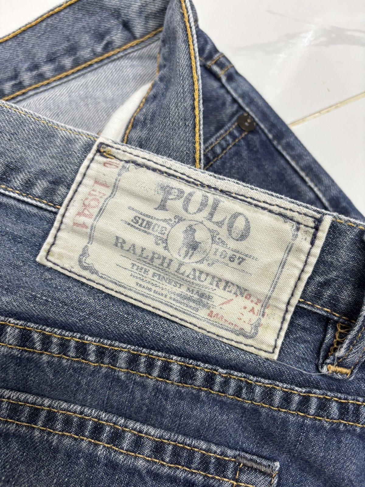 Polo Ralph Lauren Polo Ralph Lauren Distressed Blue Denim Jeans Size US 32 / EU 48 - 9 Thumbnail