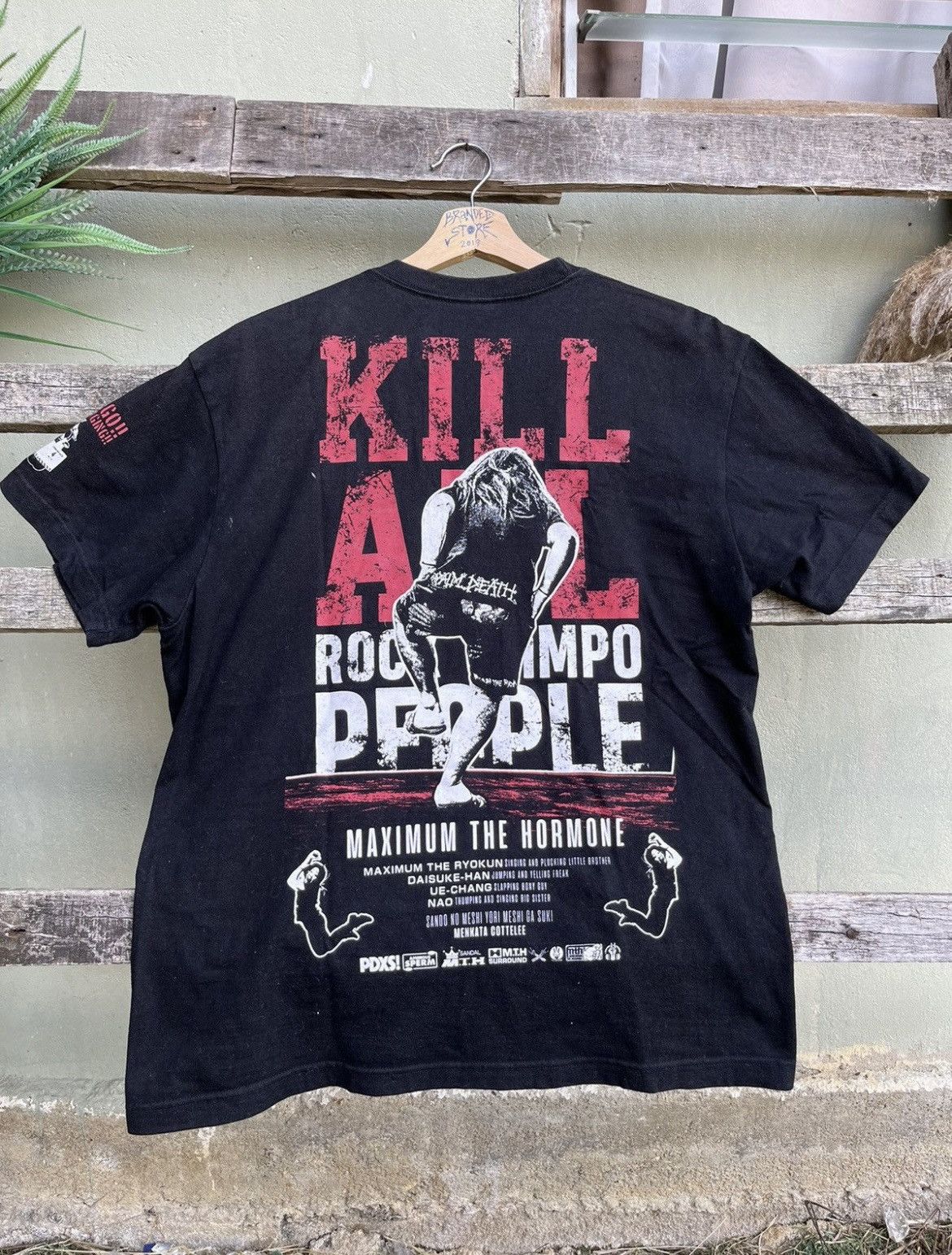 Band Tees × Japanese Brand ⚡️STEALS⚡️Punk Anarchy Distressed Double Side Logo Tee Size US L / EU 52-54 / 3 - 2 Thumbnail