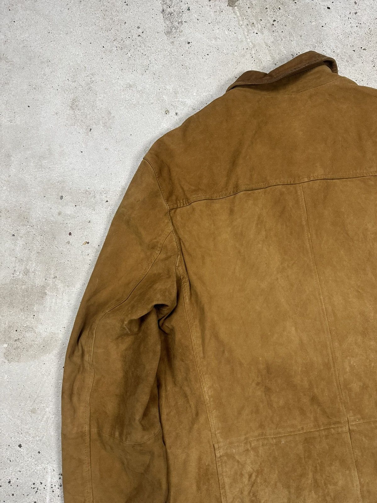 Hugo Boss Hugo Boss Goat Skin Leather Suede Jacket Distressed Size US XL / EU 56 / 4 - 18 Thumbnail