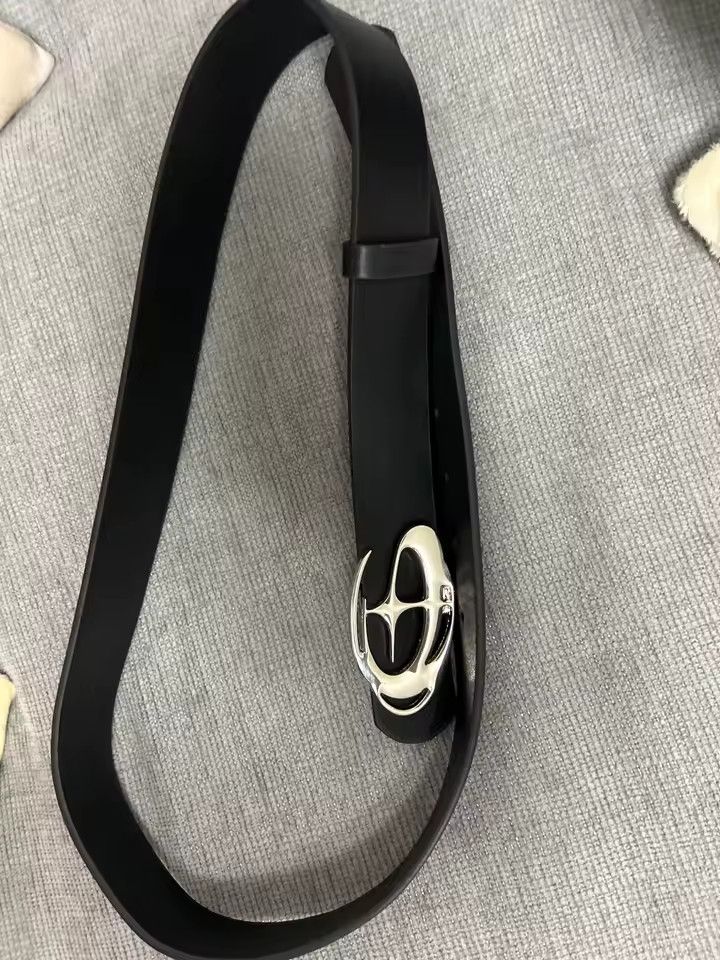 Japanese Brand Unique Design Smooth Buckle Belt Size 44 - 3 Thumbnail