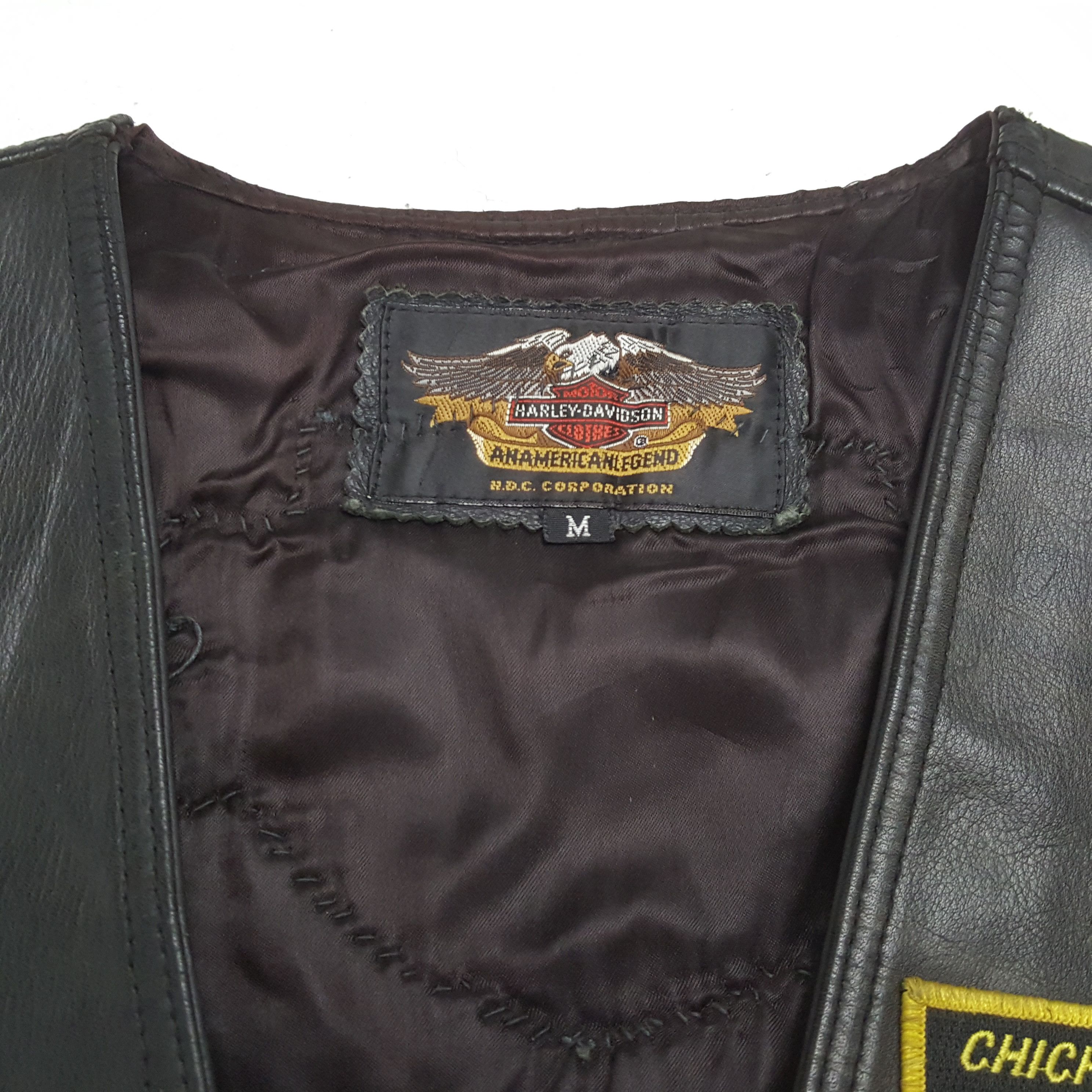 Harley Davidson × Vintage Vintage HARLEY DAVIDSON American Motorcycle Leather Vest Size US S / EU 44-46 / 1 - 9 Thumbnail
