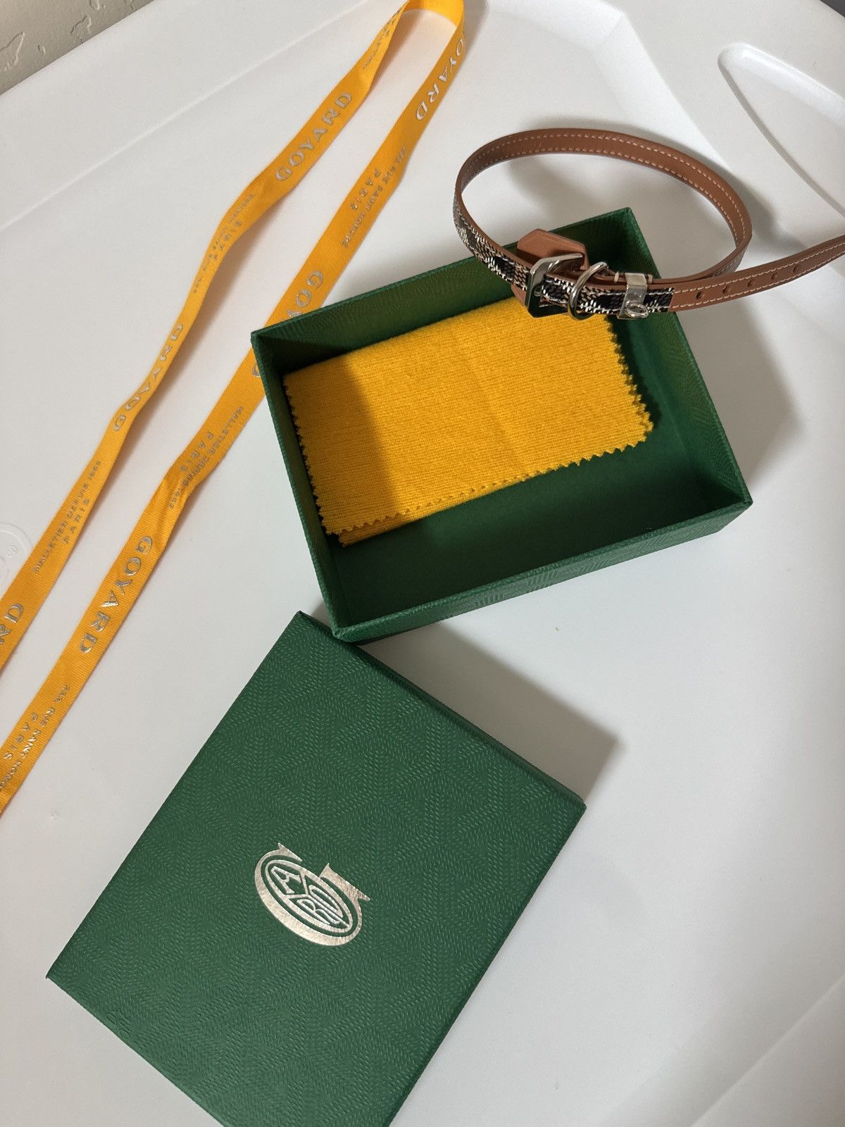 Goyard Goyard dog collar used for a photo and wiped off like NEW Size ONE SIZE - 7 Thumbnail