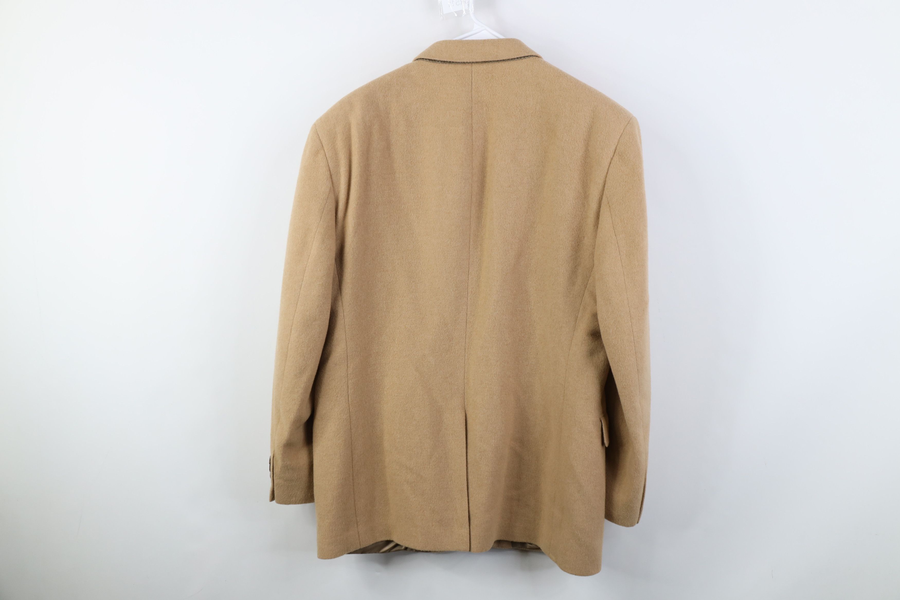 Jos. A. Bank Jos A Bank Camel Hair Suit Coat Blazer Jacket Beige Brown Size US XXL / EU 58 / 5 - 13 Thumbnail