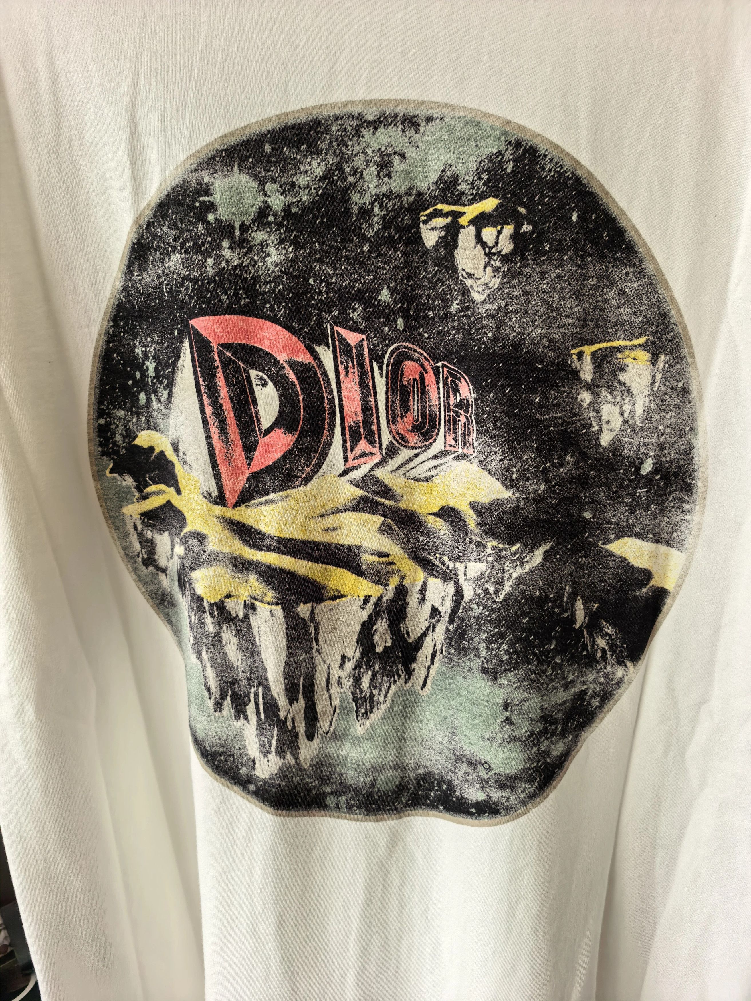 Dior Dior XL Printed Logo Short Sleeve Tee (Worn Once, Unwashed) Size US XL / EU 56 / 4 - 5 Thumbnail