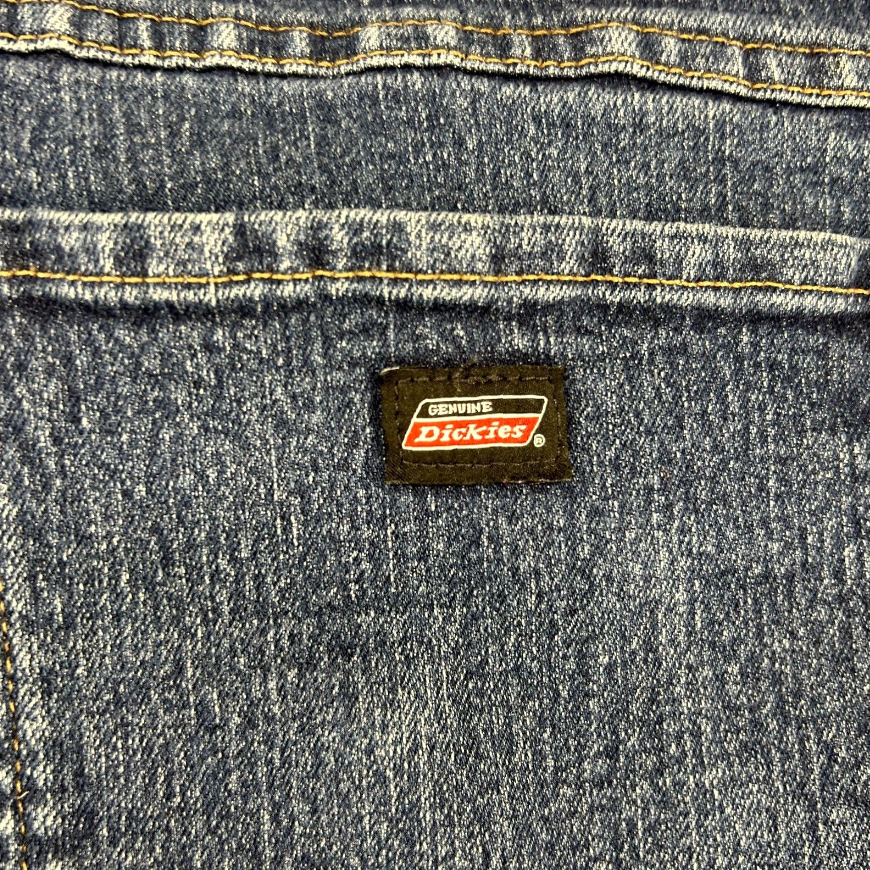 Dickies Dickies Jeans Mens 36x34 Blue Straight Leg Relaxed Fit Dark Wash Denim Jeans Regular 5-Pocket Mens<|vq_13216|> Size US 36 / EU 52 - 3 Thumbnail