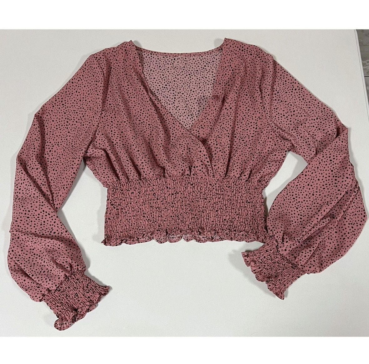 Japanese Brand Pink Mauve Leopard Cheetah Print Shirt Top Blouse Size L 🖤 Size L / US 10 / IT 46 - 1 Thumbnail