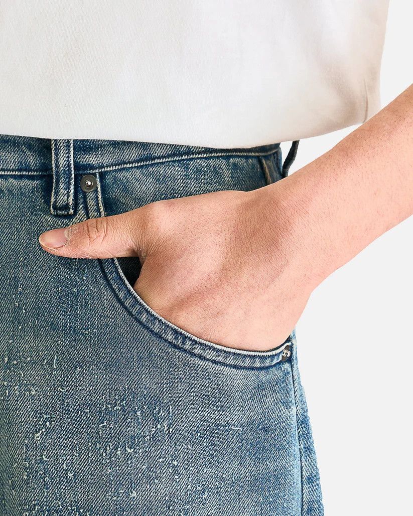 Namacheko o1s1v1r1oon0825 Hand Pilled Regular Jeans in Light Blue Size US 36 / EU 52 - 6 Thumbnail