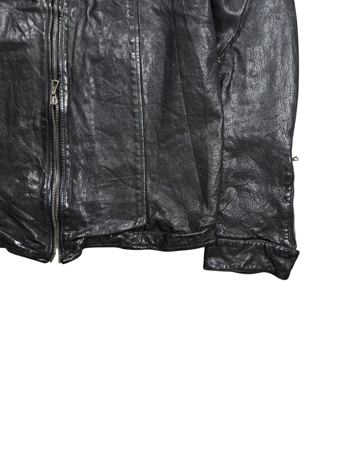 BUFFALO BOBS 2000s Faktor - Riri Zips Vkei Style Rider Leather Jacket Size US M / EU 48-50 / 2 - 4 Thumbnail