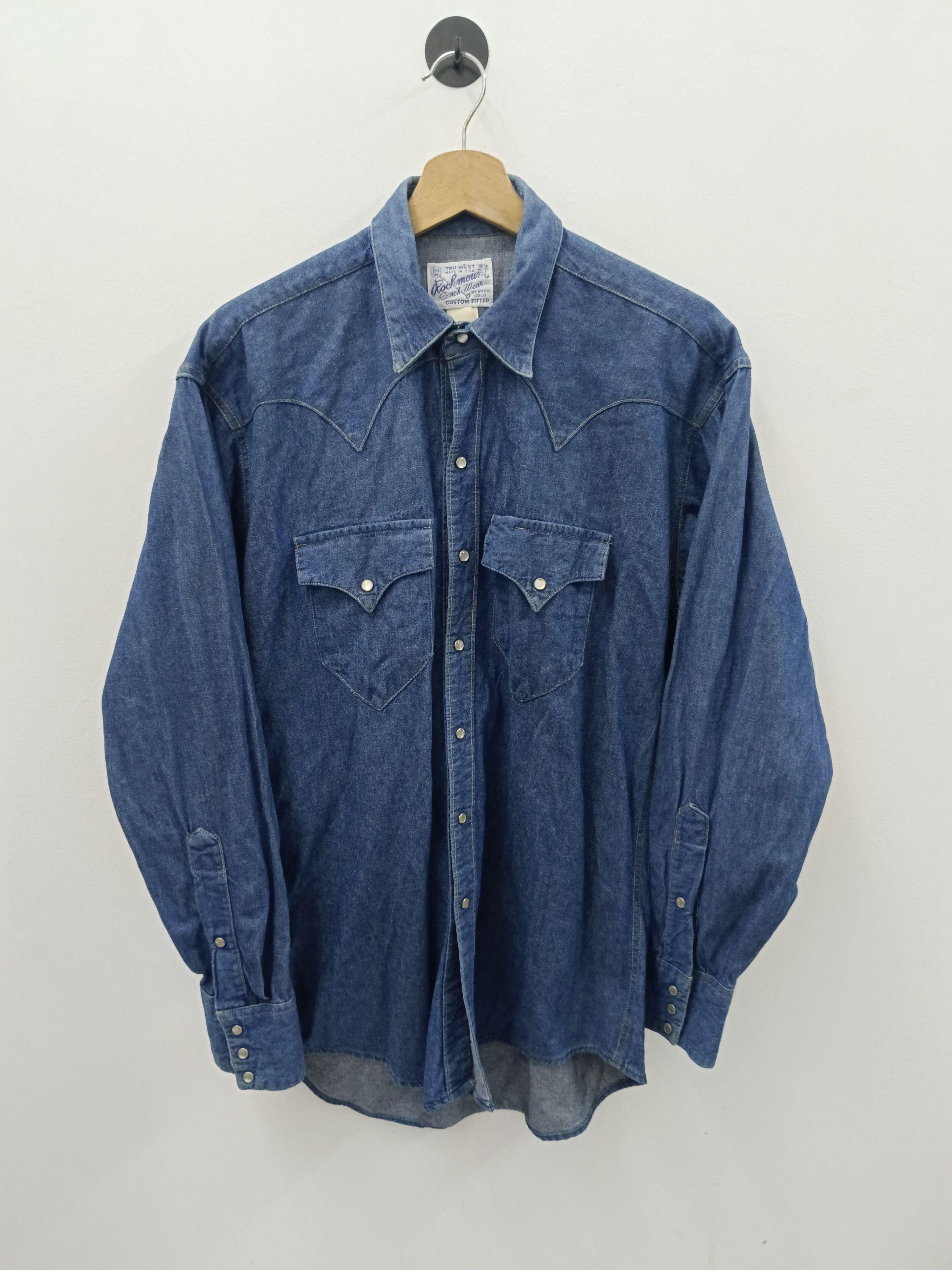 Rockmount Ranch Wear Vintage Rockmount Denim Western - Oversized S Size US S / EU 44-46 / 1 - 1 Thumbnail