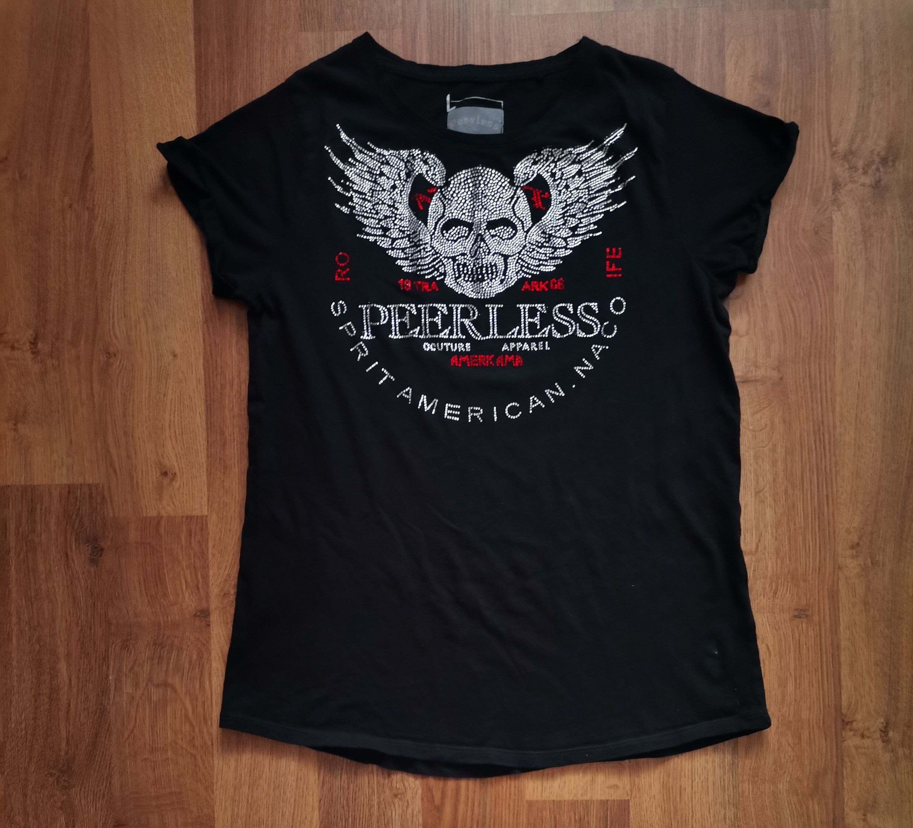 Other Peerless Women's Studded Skull Tee Size L / US 10 / IT 46 - 1 Thumbnail
