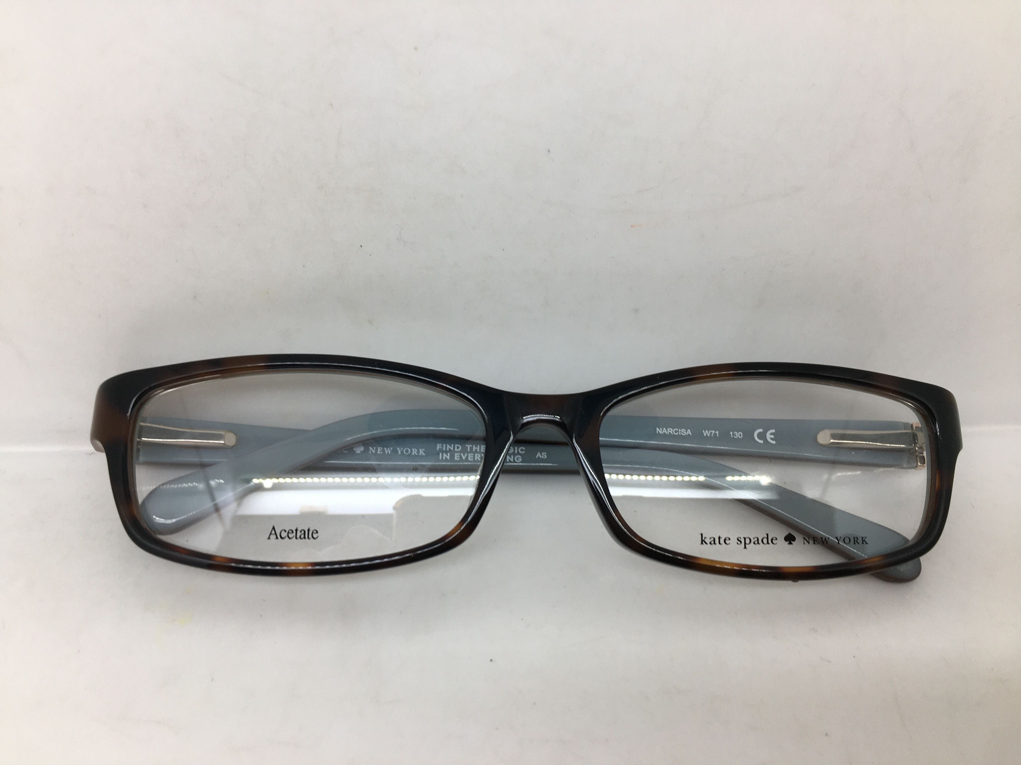 Kate Spade Kate Spade Marcisa Tortoise Acetatee RX Eyeglasses Frame Size ONE SIZE - 7 Thumbnail