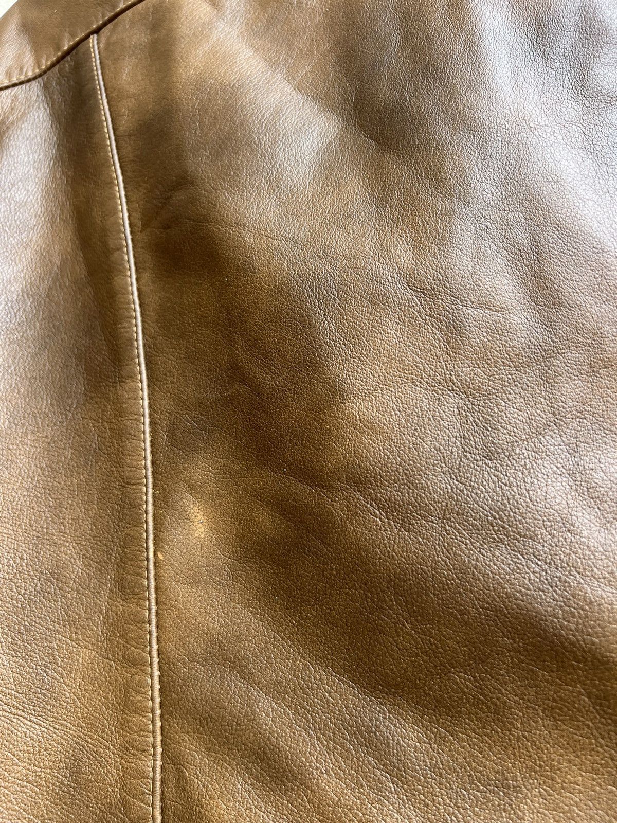 Leather Vintage 60s 70s Lakeland Patina Brown Trucker Leather Jacket Size US M / EU 48-50 / 2 - 17 Thumbnail