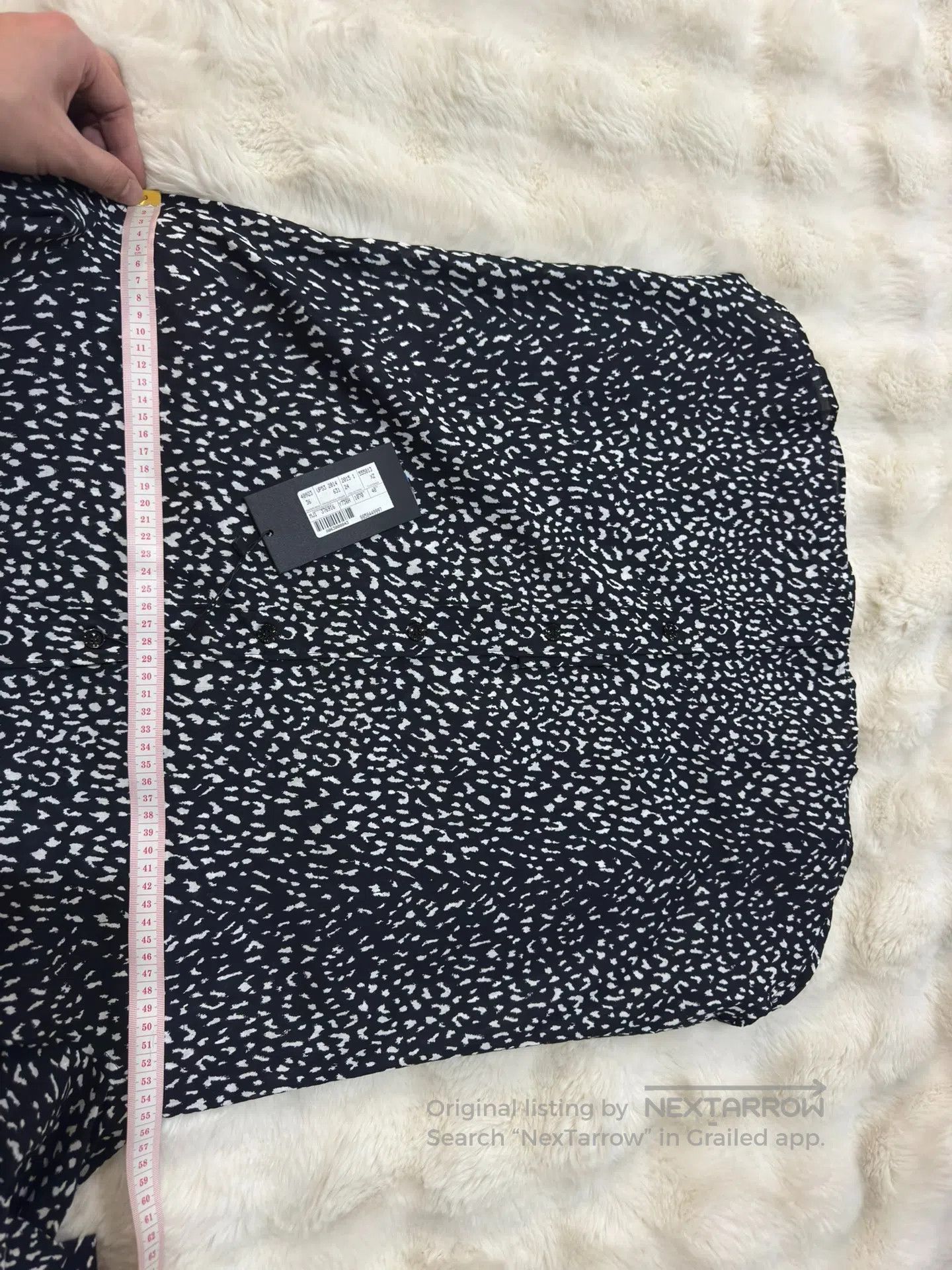 Saint Laurent Paris Saint Laurent Paris Black Leopard Print Shirt| Size S / US 4 / IT 40 - 8 Thumbnail