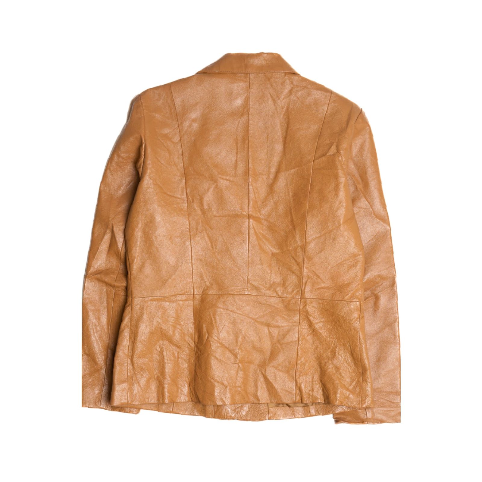 Vintage VINTAGE Bagatelle Leather Blazer Jacket Large Brown Leather Blazer Womens Mens 1990s Size 42R - 3 Thumbnail
