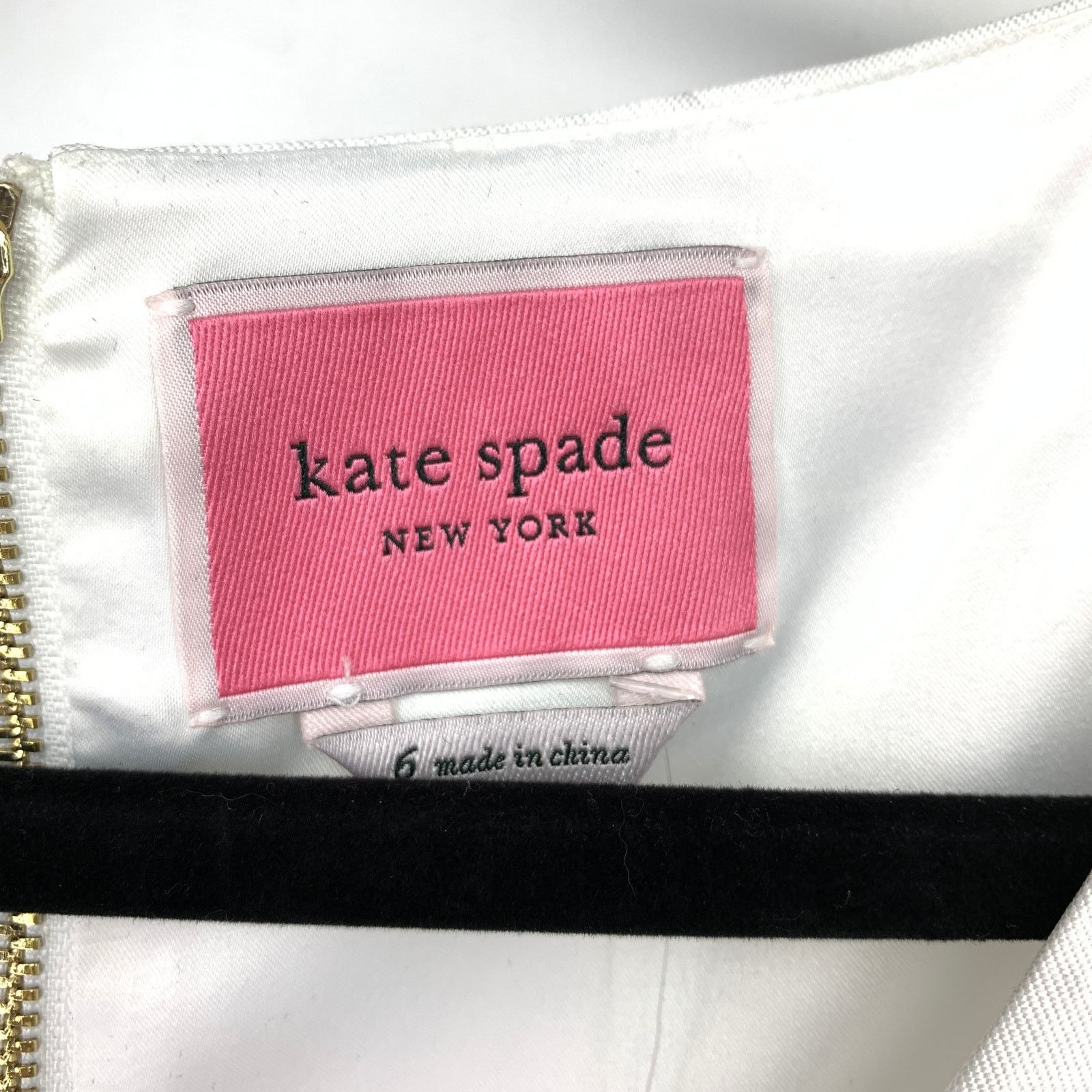 Kate Spade Kate Spade Sequin Bow Fit & Flare Dress 6 Black White NEW Size M / US 6-8 / IT 42-44 - 6 Thumbnail