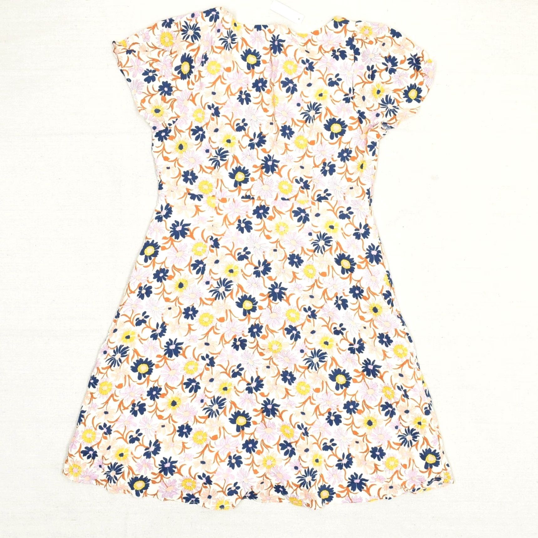 NEW Madewell Women Dress Summer Fit & Flare Floral Cotton Blend Multicolor  Sz 4 - trueticket.mx