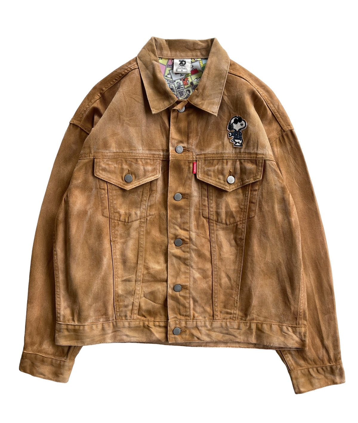 70 Years Anniversary Snoopy Acidwash Denim Jacket