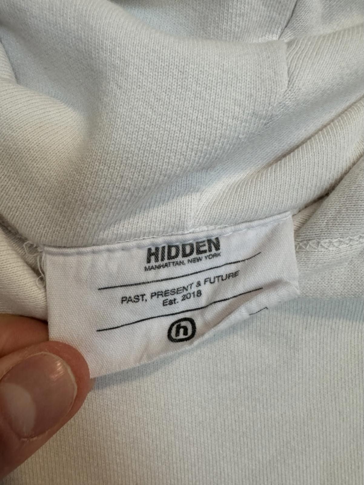 HIDDEN Hidden White Hoodie with Green Logo Size US L / EU 52-54 / 3 - 4 Thumbnail