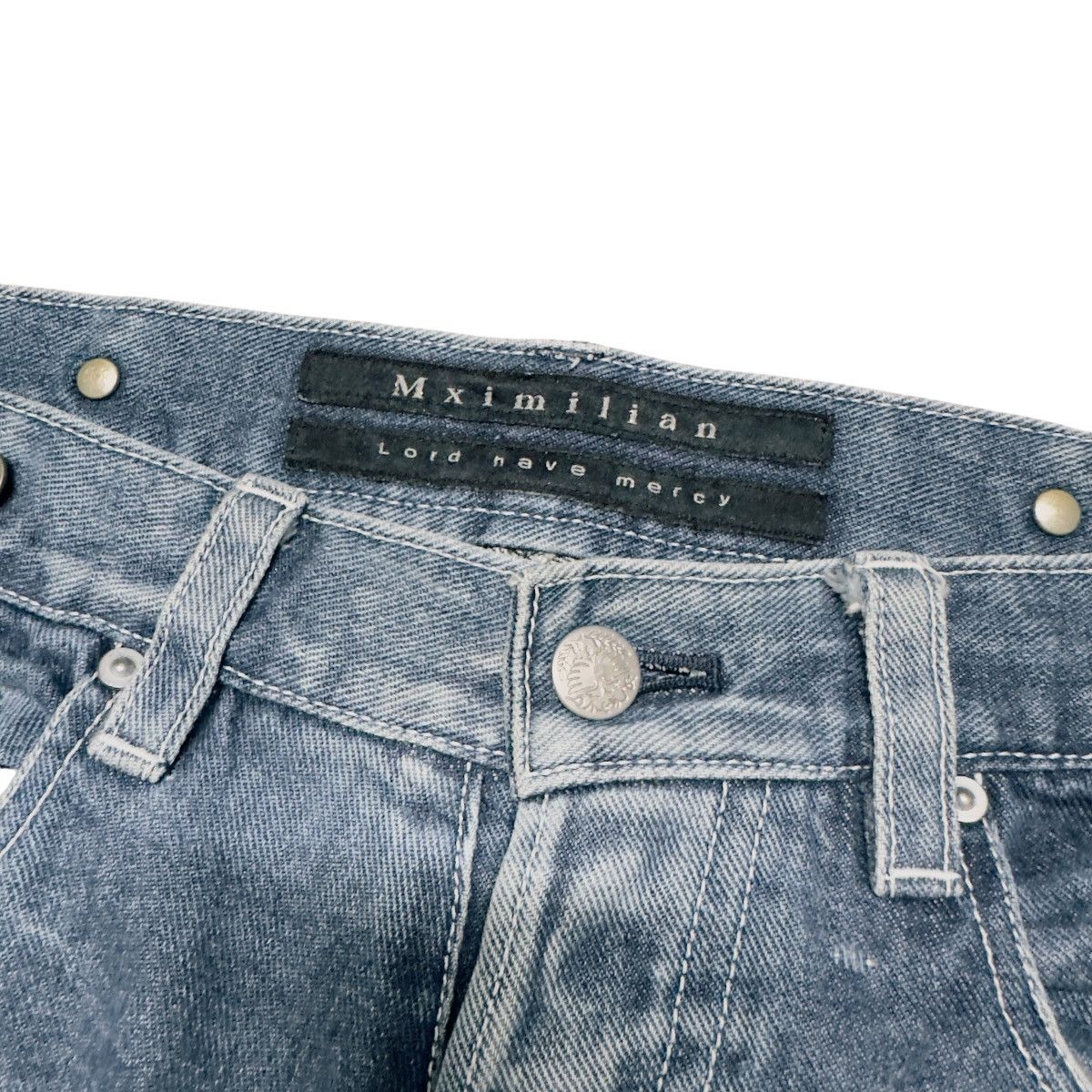 Maximilian Davis Mximillian Distressed Denim Jeans Size US 33 - 6 Thumbnail