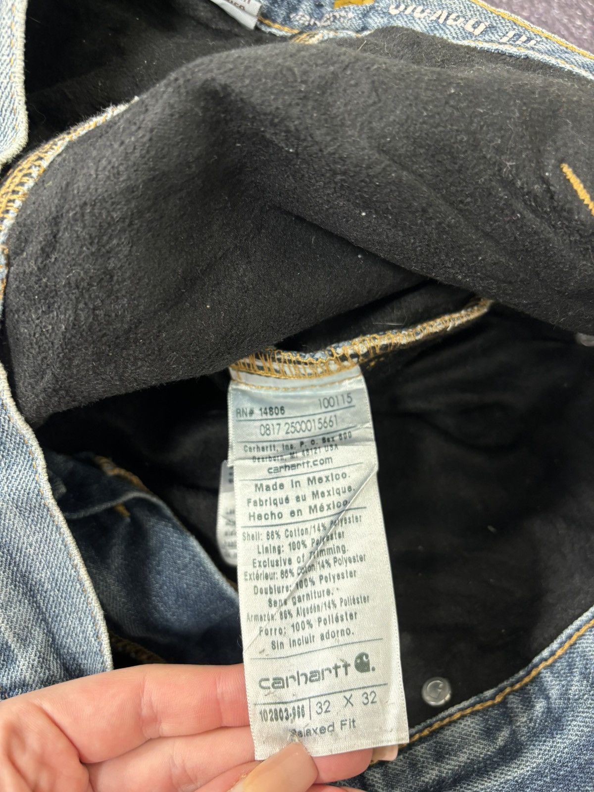 Carhartt Vintage Carhartt Relaxed Fit Blue Work Denim Hype Jeans Size US 32 / EU 48 - 18 Thumbnail