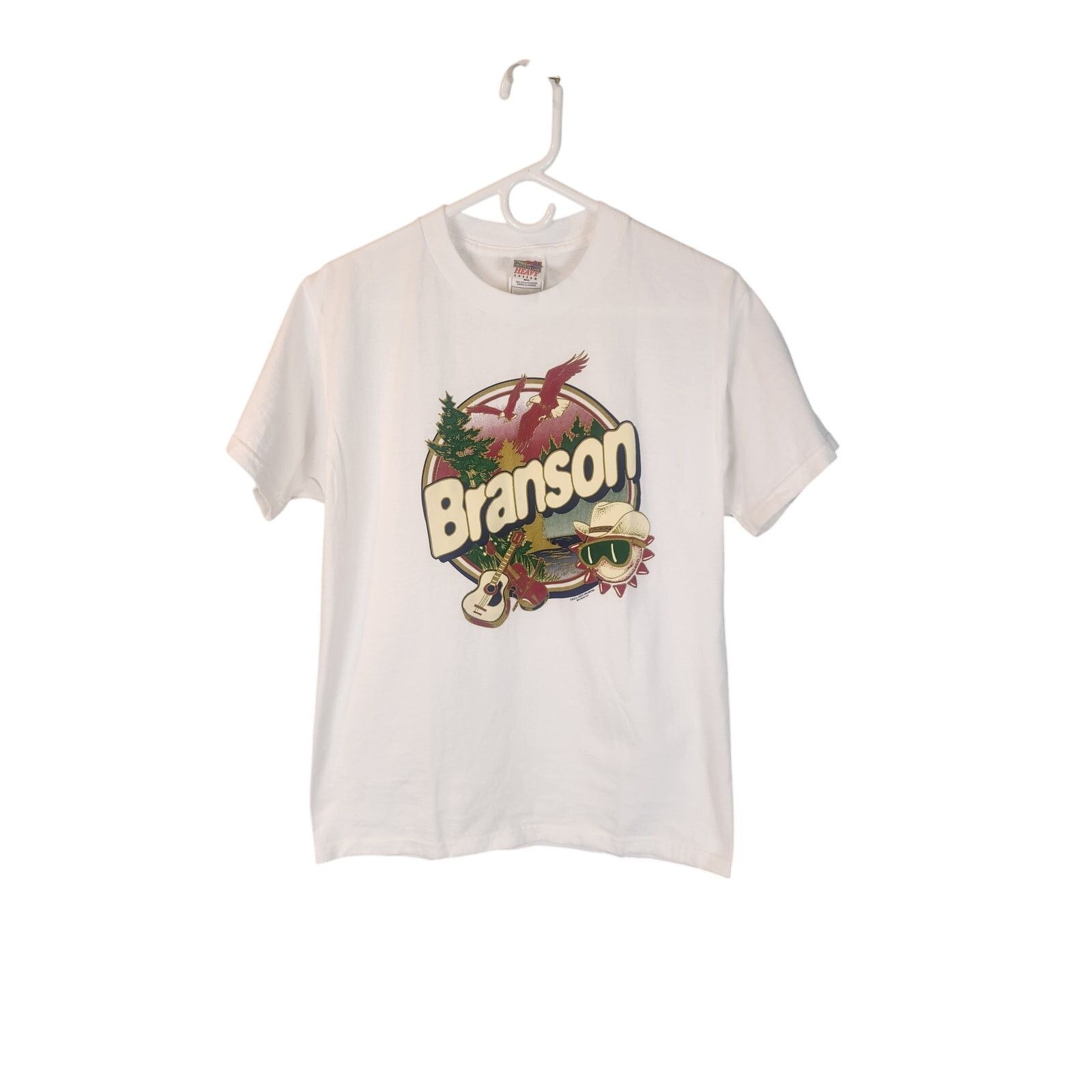 Fruit Of The Loom Vintage 1996 Branson Puff Print T men's medium Size US M / EU 48-50 / 2 - 1 Thumbnail