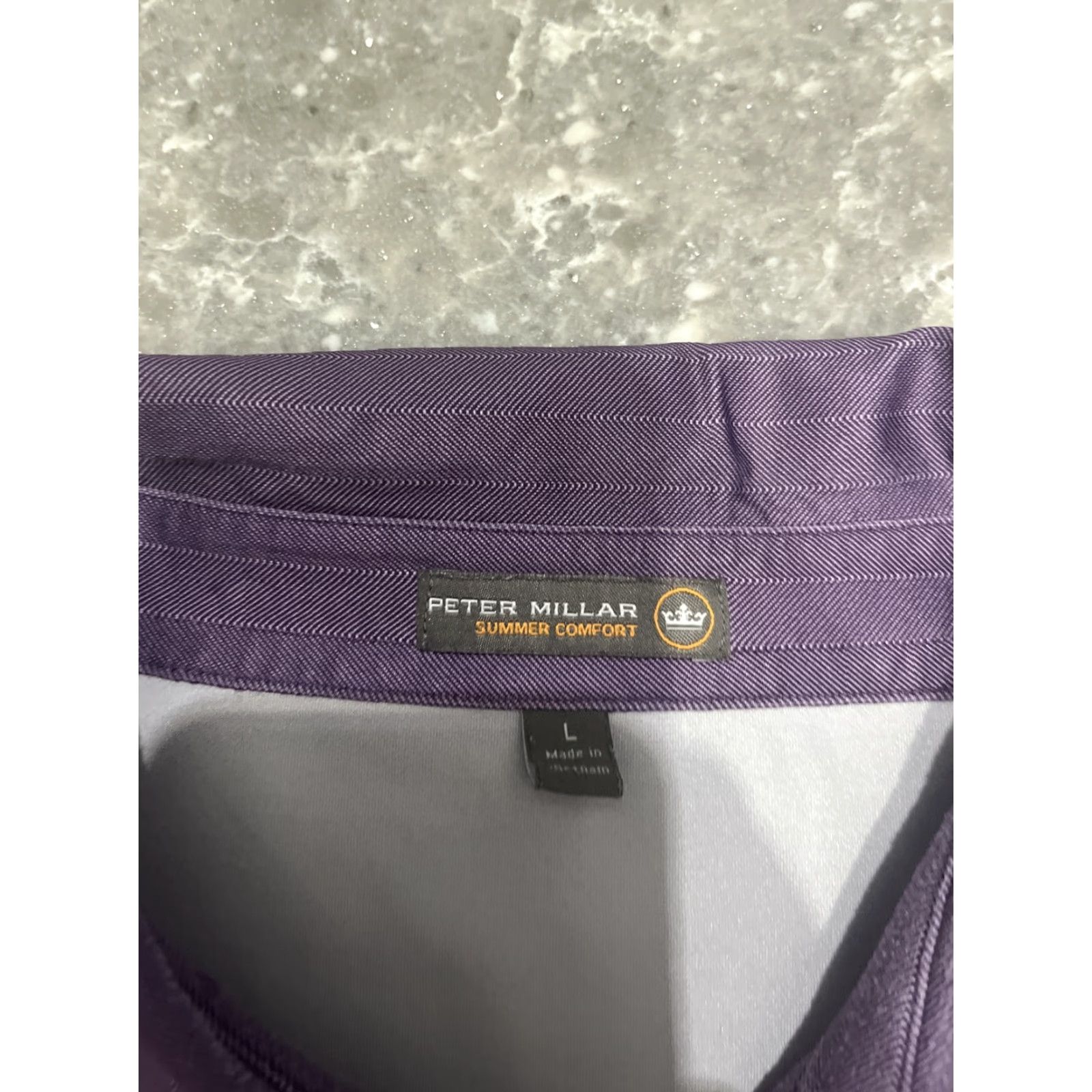 Peter Millar Peter Millar Summer Comfort Polo Shirt Men’s Large Short Sleeve Purple Size US L / EU 52-54 / 3 - 3 Thumbnail