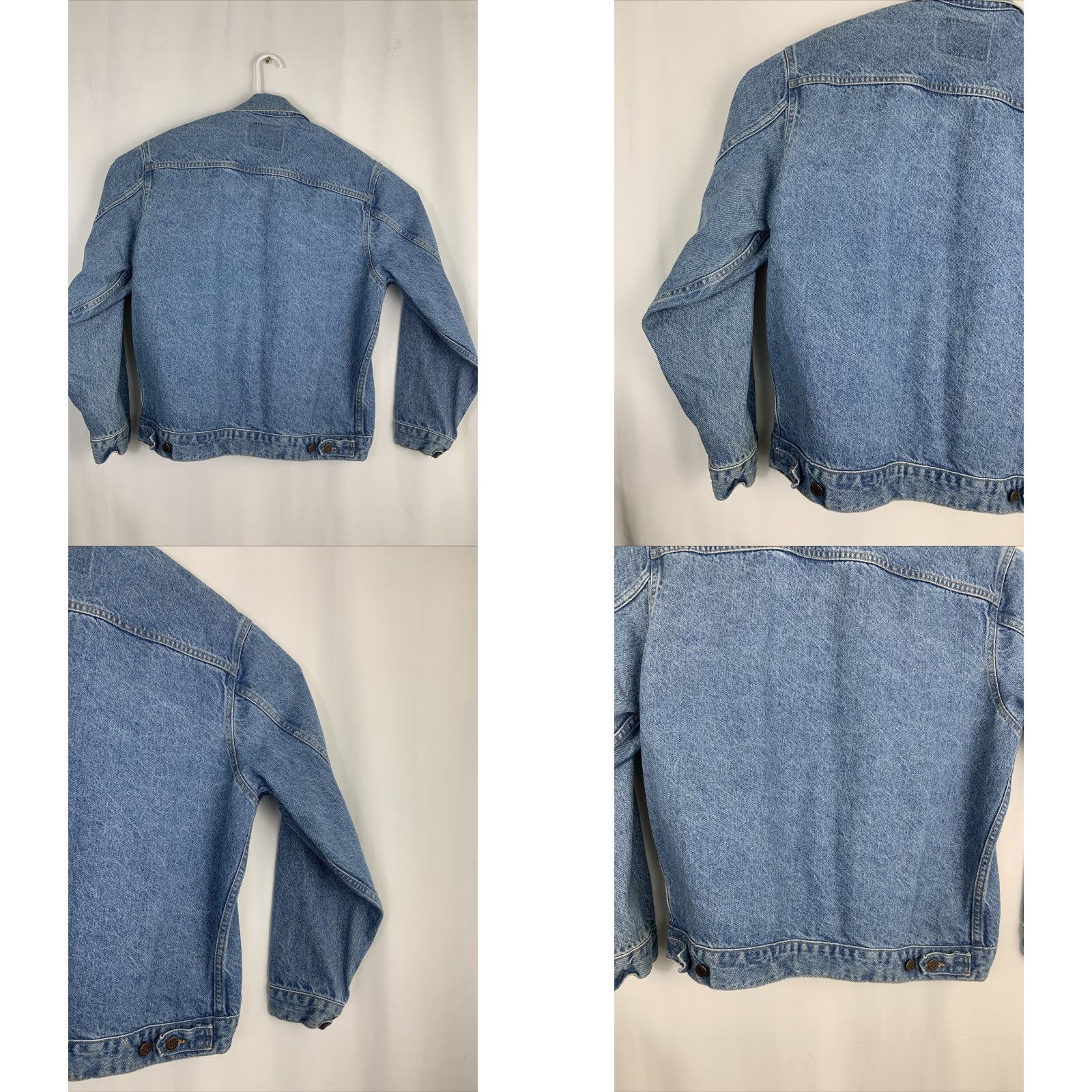 Vintage VINTAGE Three Rivers Denim Jacket Mens Large Blue USA Jean Jacket Men Size US 33 - 9 Thumbnail