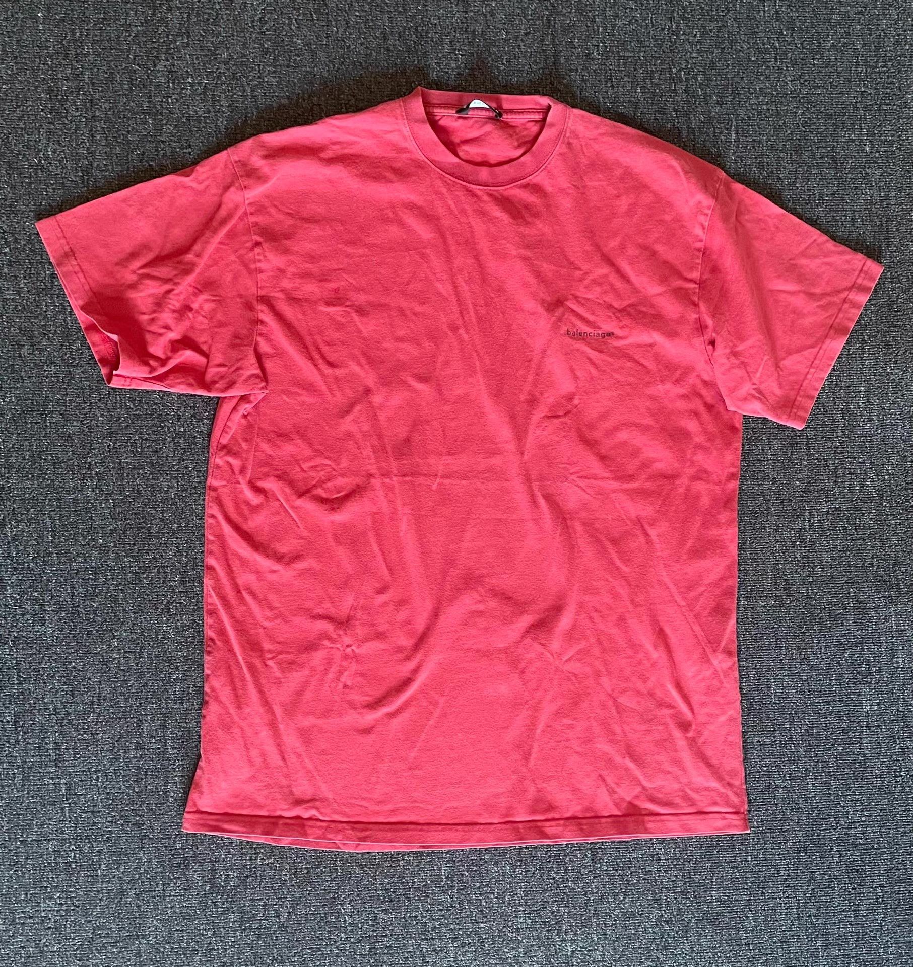 Balenciaga Balenciaga red short-sleeve T-shirt, Size US XS / EU 42 / 0 - 1 Thumbnail