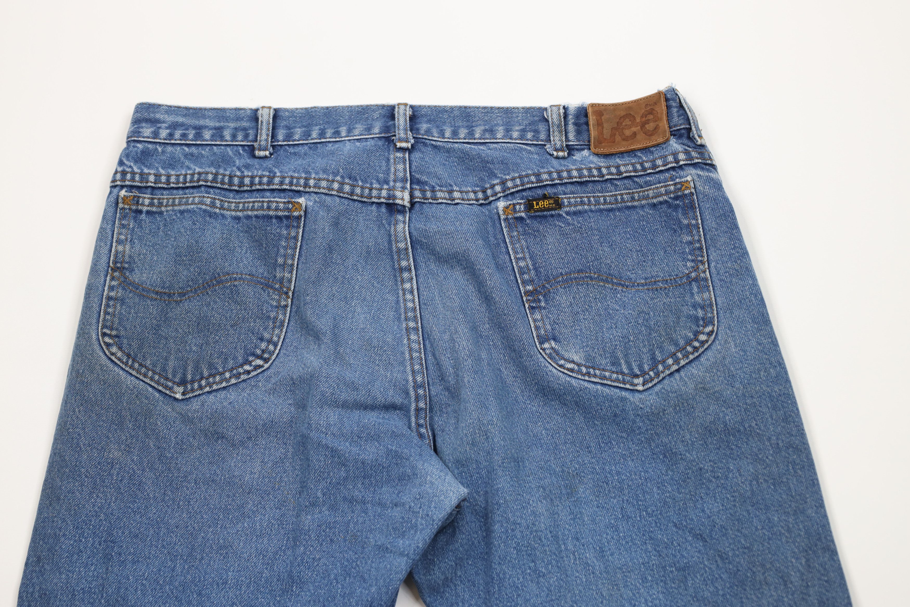 Lee Vintage 90s Lee Straight Leg Denim Jeans Blue Cotton USA Size US 36 / EU 52 - 11 Thumbnail