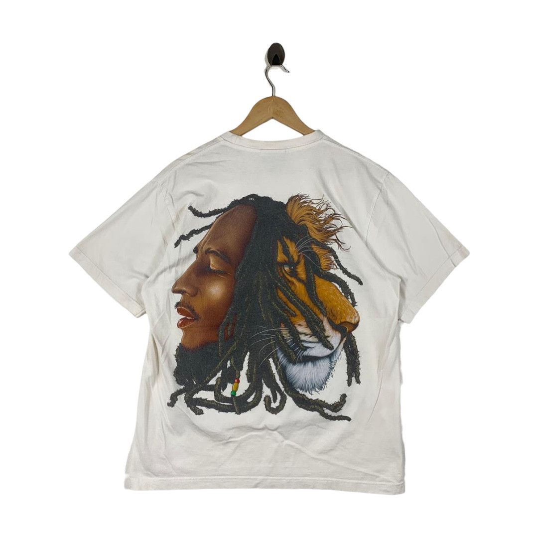 Other Vintage 90s Bob Marley & Lion of Judah Double Sided Tee Size US L / EU 52-54 / 3 - 4 Thumbnail