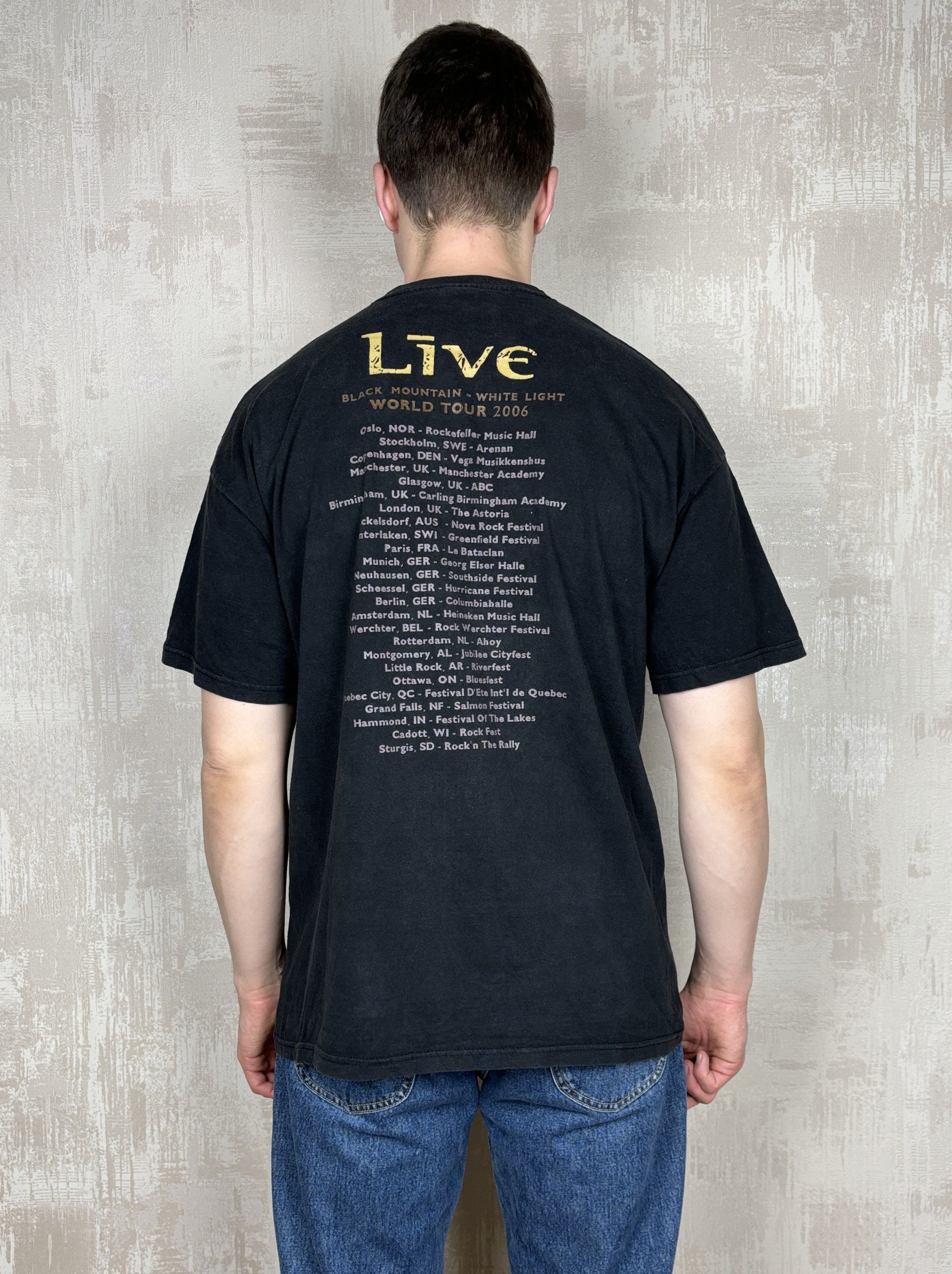 Band Tees × Vintage Live Band Black Mountain White Light 2006 World Tour Vintage Size US XL / EU 56 / 4 - 10 Thumbnail