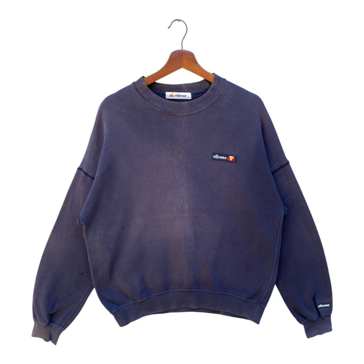 Ellesse × Vintage Vintage Ellesse Sweatshirt Sun Faded Pullover Jumper Size L Size US L / EU 52-54 / 3 - 1 Thumbnail