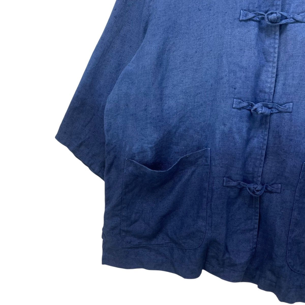 Blue Blue Japan 💥Vintage Japanese Brand Chinese Button Faded Indigo Jacket Size US M / EU 48-50 / 2 - 5 Thumbnail