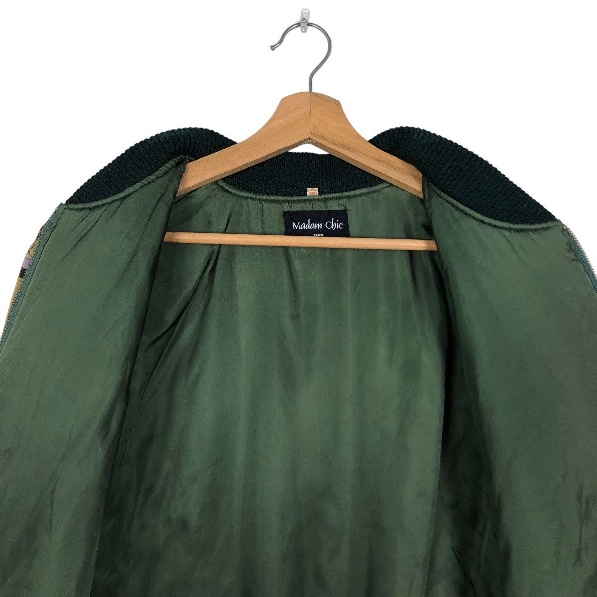 Japanese Brand 🔥90’s Vintage Bomber Jacket Colour Block Design Madam Chic Size M / US 6-8 / IT 42-44 - 10 Thumbnail