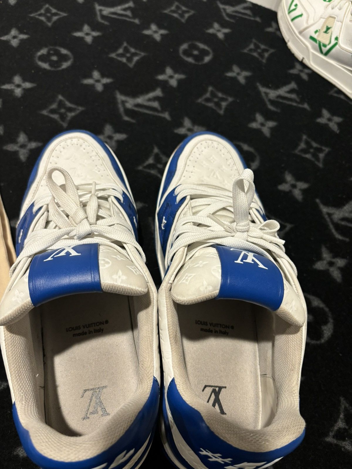Louis Vuitton Louis Vuitton Trainer Sneaker Blue VL0272 mini monogram#54 Size US 11 / EU 44 - 10 Thumbnail