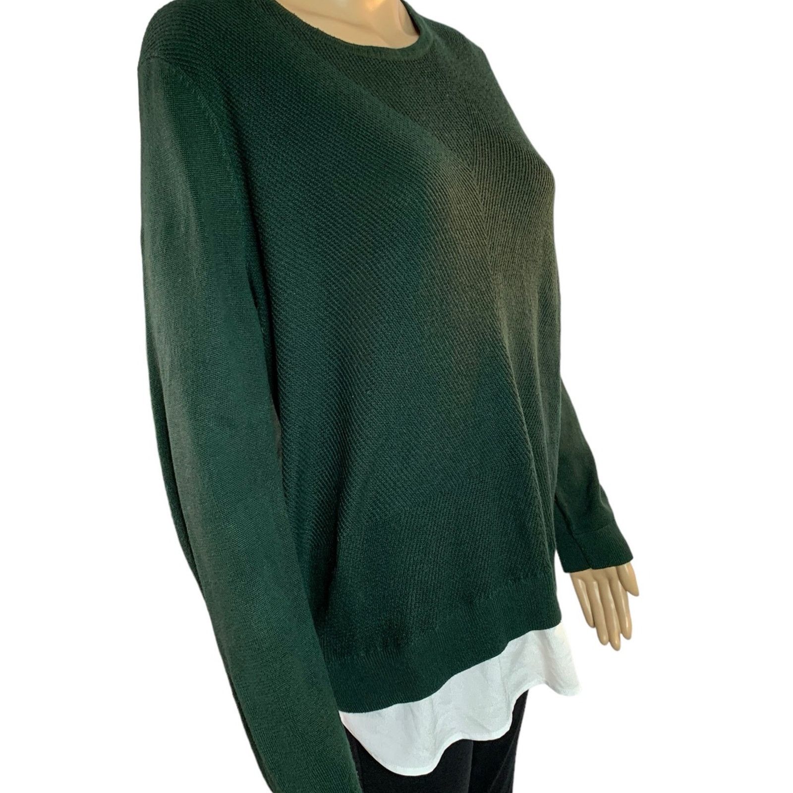 Calvin Klein Calvin Klein Women’s Size Medium Sweater knit Layered FLAW Size M / US 6-8 / IT 42-44 - 6 Thumbnail