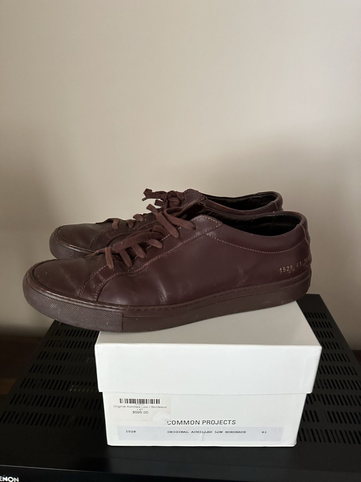 Common Projects Common Projects Achilles Low Burgundy Size US 8 / EU 41 - 5 Thumbnail